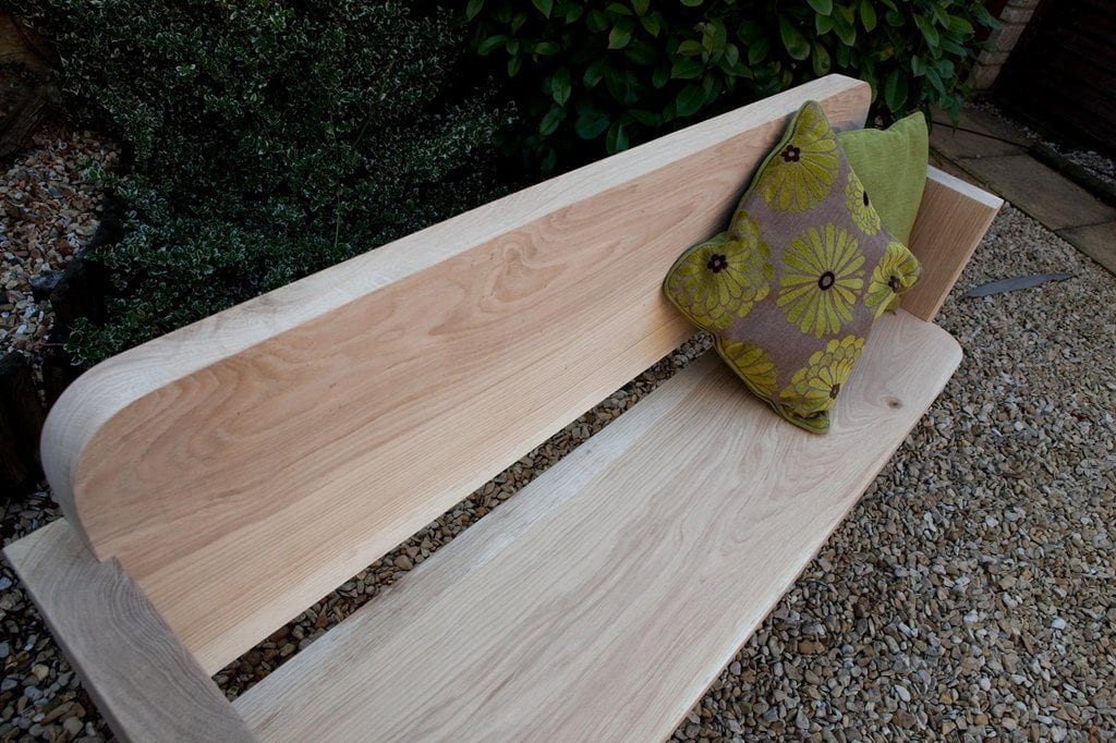 Handmade timber garden bench